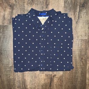Denim & Flower Button Up Tee